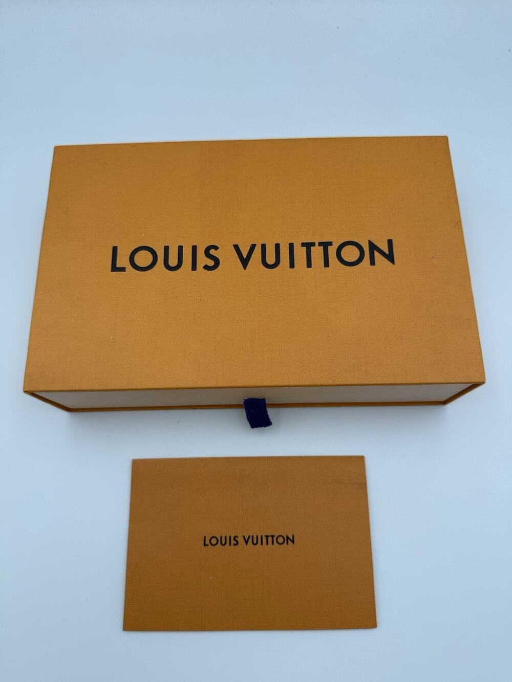 Authentic Louis Vuitton Small Drawer Gift Box with Envelope Sleeve 9” x 5.5”